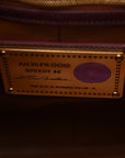 Satin Monogram Paris Tokyo Embroidered Speedy P9 Bandouliere 40 Dark Pink