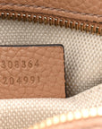 Pebbled Calfskin Small Soho Disco Bag Camelia