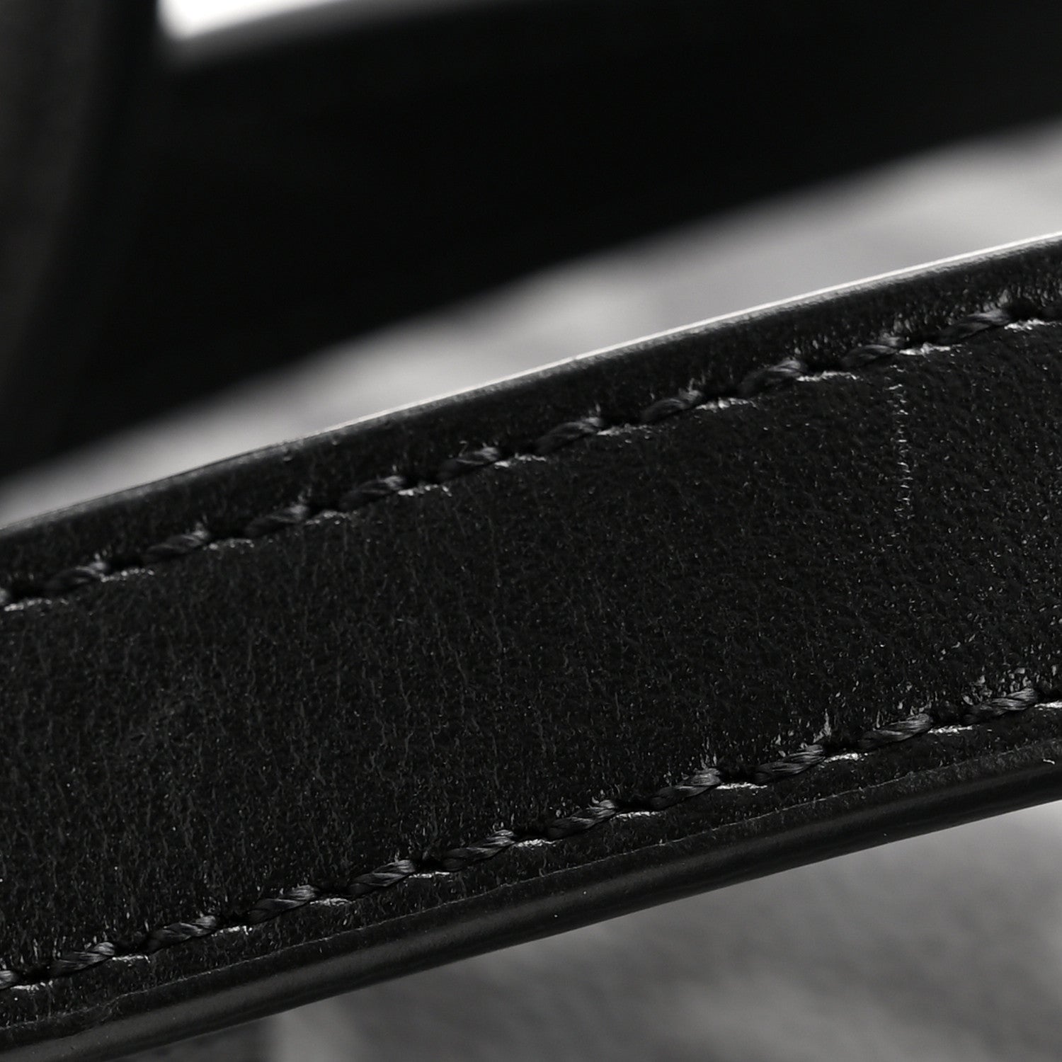 Coated Canvas La Greca Signature  Black Gray