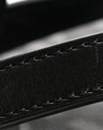 Coated Canvas La Greca Signature  Black Gray