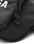 Recycled Sport Nylon Logo Embroidered Wheel Beltpack Black