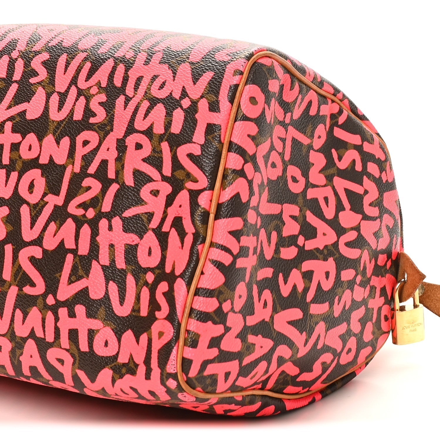 Monogram Graffiti Speedy 30 Fuchsia