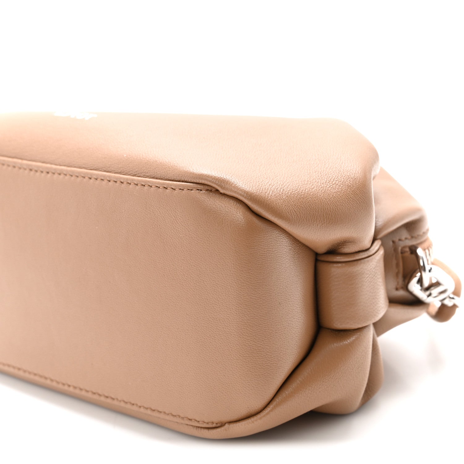 Supple Lambskin Bow Pouch Camel
