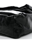 Arena Calfskin Medium Monaco Chain Shoulder Bag Black