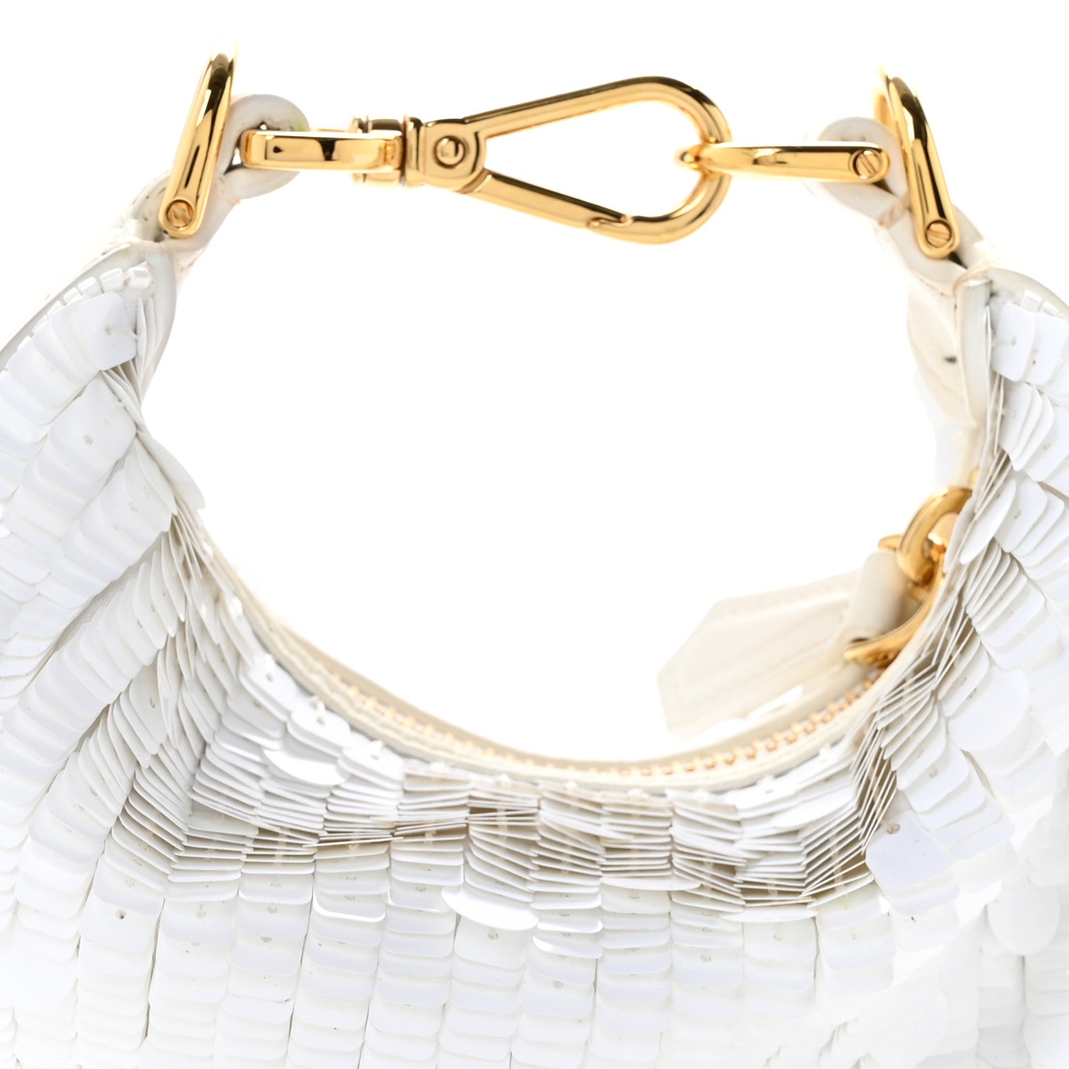 Sequin Paillettes Shiny Nappa Nano FNDIgraphy Hobo Charm Ottico
