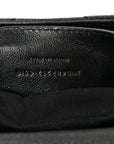Sheepskin Matelasse Chevron Monogram Large College Satchel Black