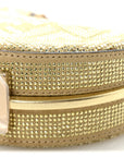 Crystal Vitello Laminato Suede FF Nano FNDIgraphy Hobo Charm Platino