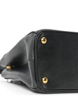 Saffiano Small Galleria Double Zip Tote Black