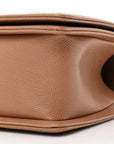 Caviar Chevron Quilted Medium Boy Flap Brown