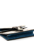GG Supreme Monogram Blooms Mini Dionysus Shoulder Bag Beige Navy Vintage Blue