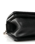 Caviar Quilted Small Boy Flap Black