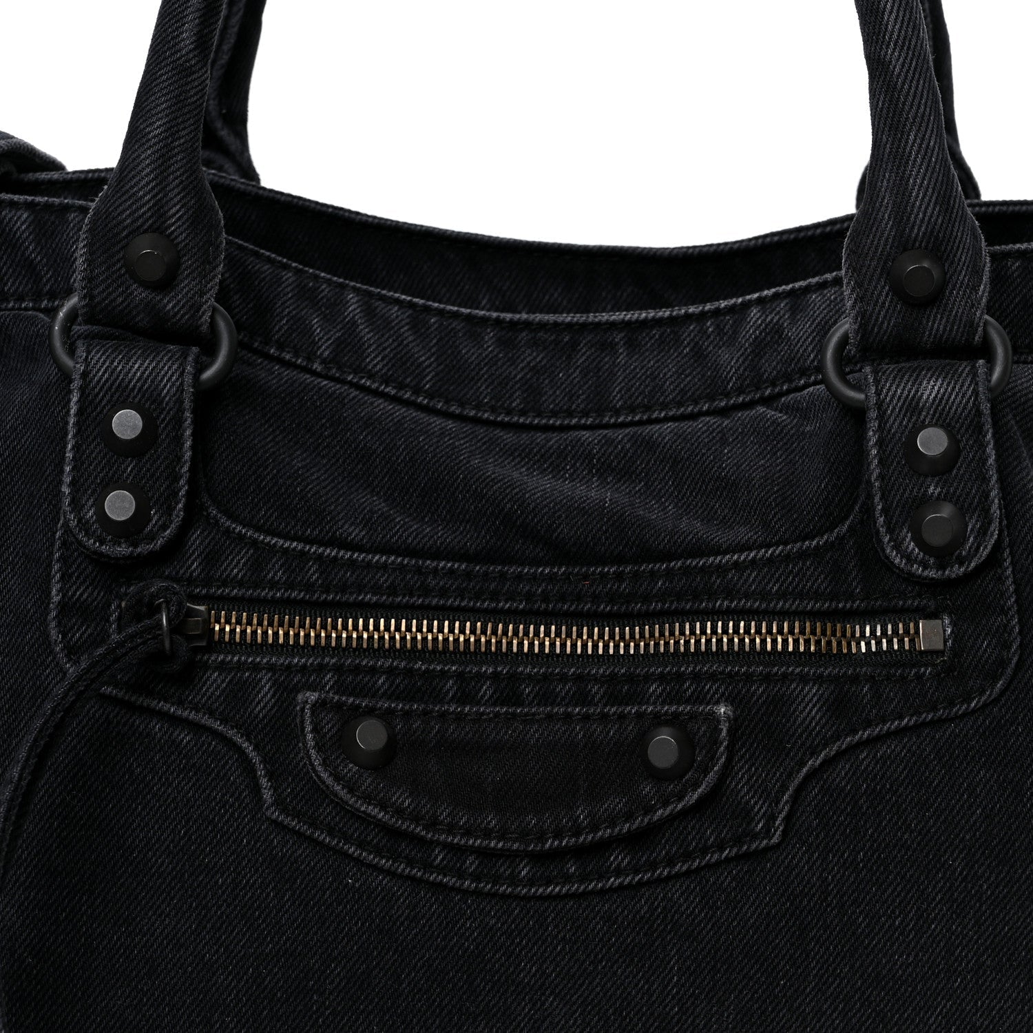 Washed Denim Classic Hardware Medium Le City Black