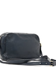 Pebbled Calfskin Small Soho Disco Bag Blue
