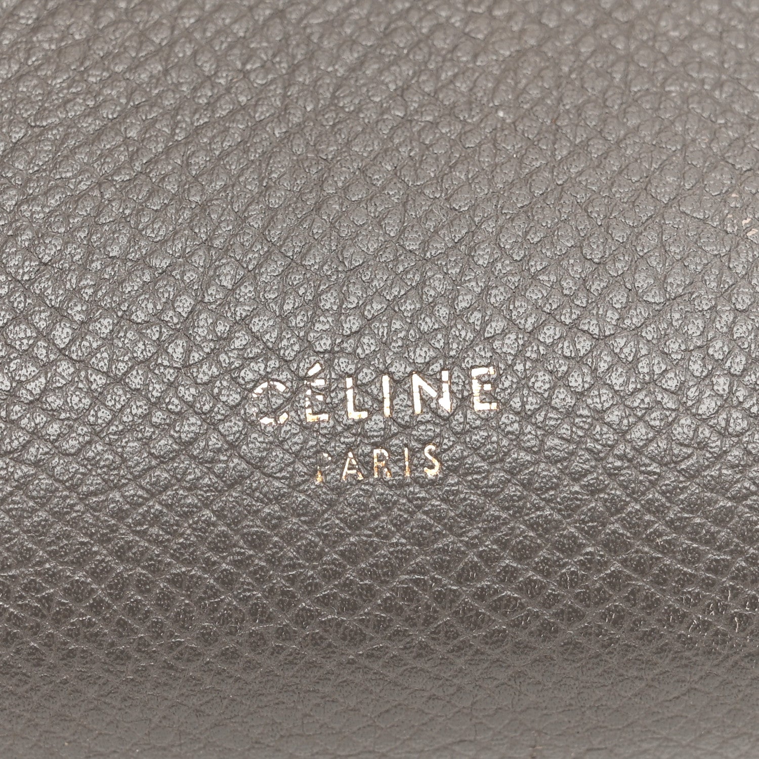 Grained Calfskin Micro Belt Bag Grey