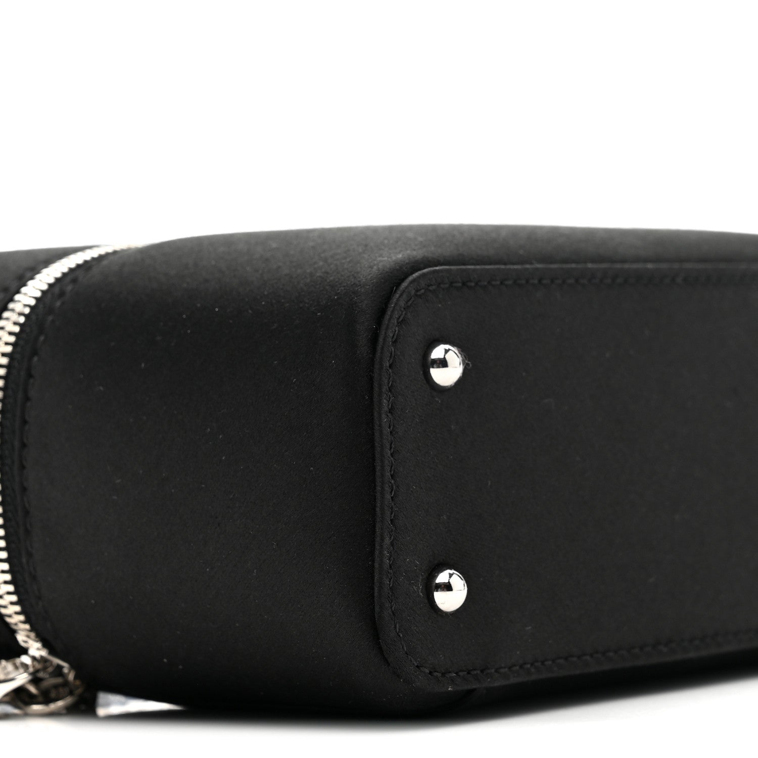 Satin Crystal Pave Medium Sicily Tubes Black