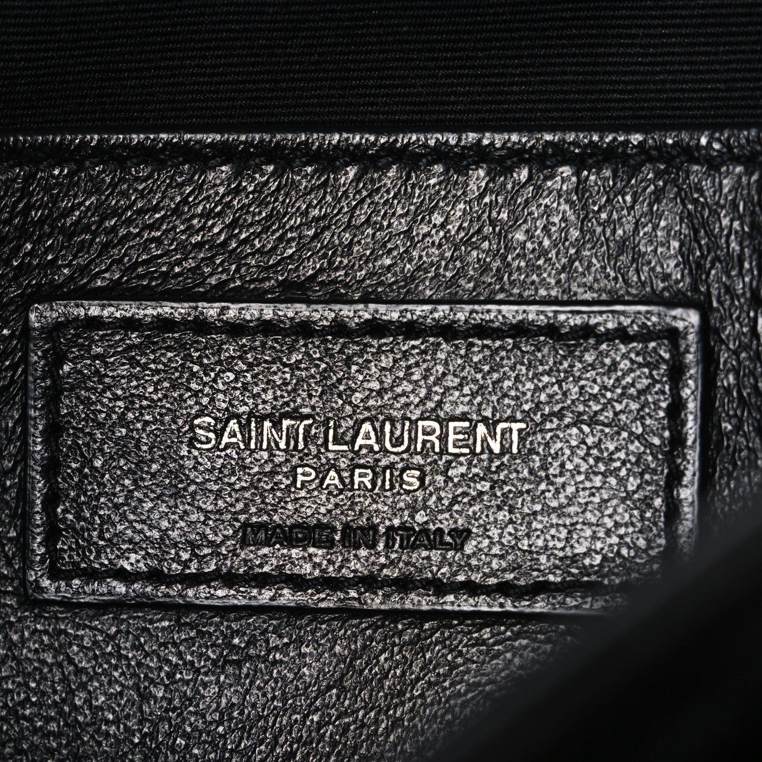 Crinkled Calfskin Matelasse Monogram Baby Niki Chain Satchel Black