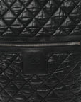 Nylon Quilted Coco Cocoon Backpack Black