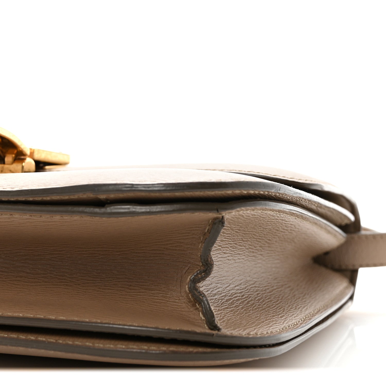 Liege Calfskin Medium Classic Box Flap Bag Taupe
