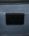 Grained Calfskin Bee Star Small Padlock Shoulder Bag Black