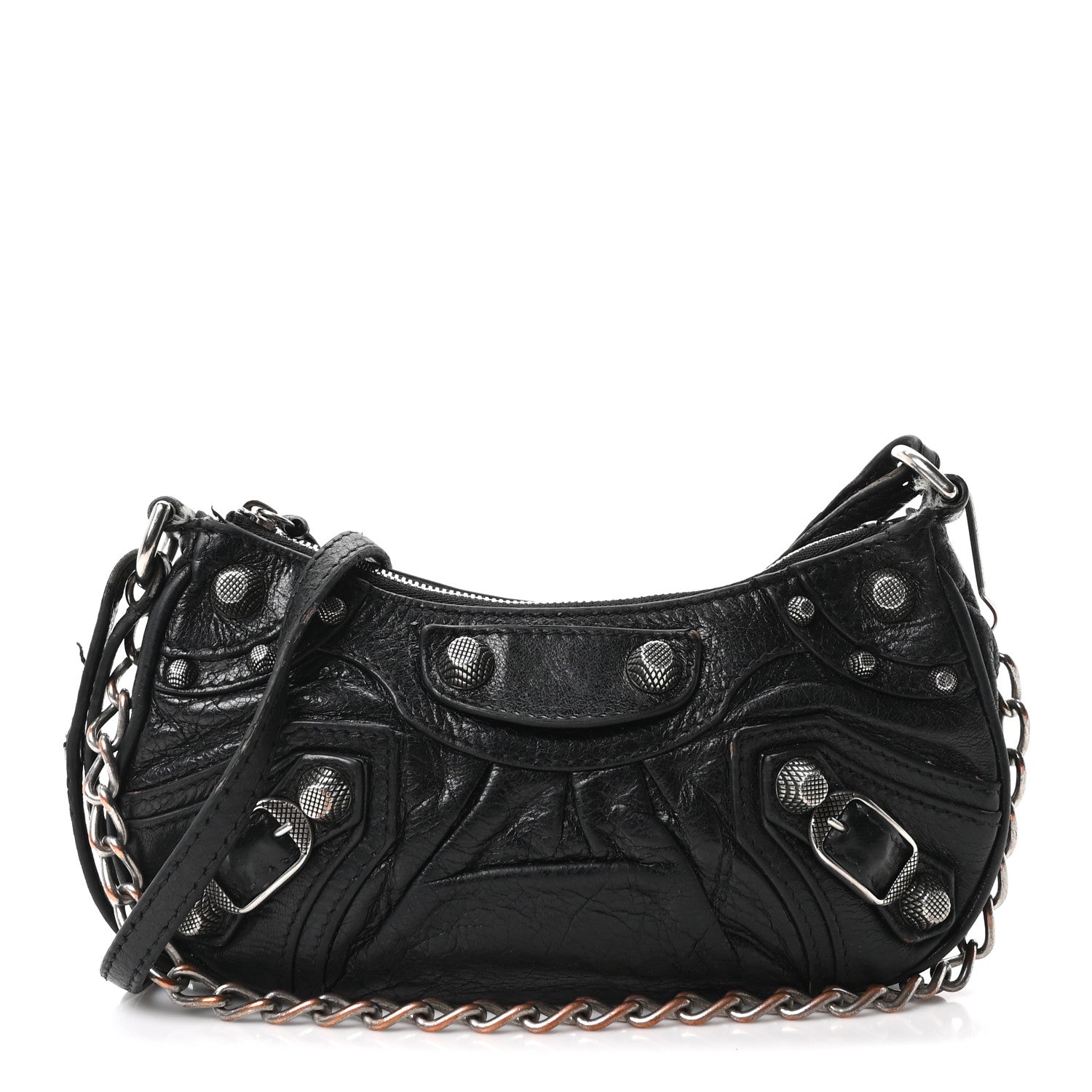 Agneau Arena Le Cagole Mini Purse With Chain Black