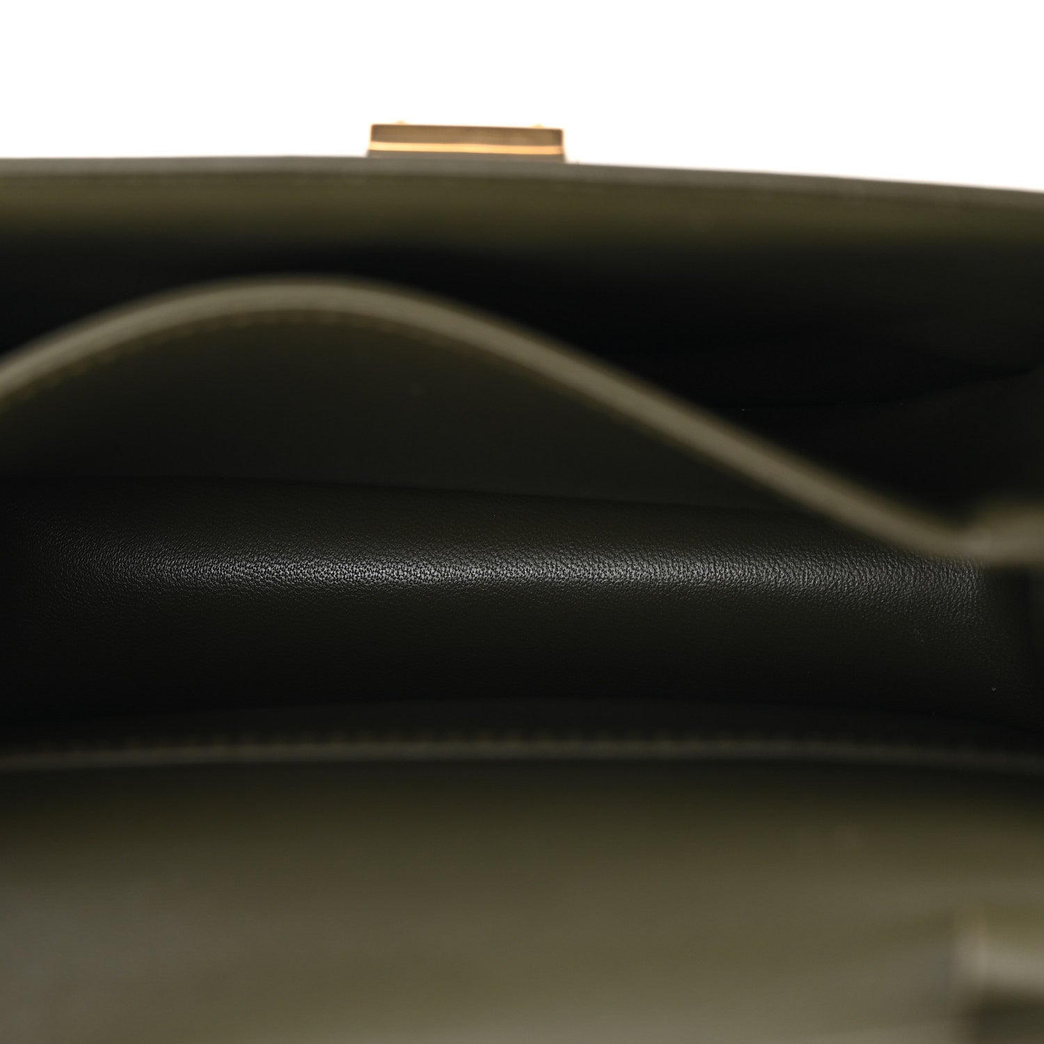 Box Calfskin Teen Classic Box Flap Bag Dark Olive