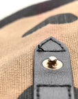 Overdyed Canvas Mega Check Heart Print Medium Chiltern Backpack Black