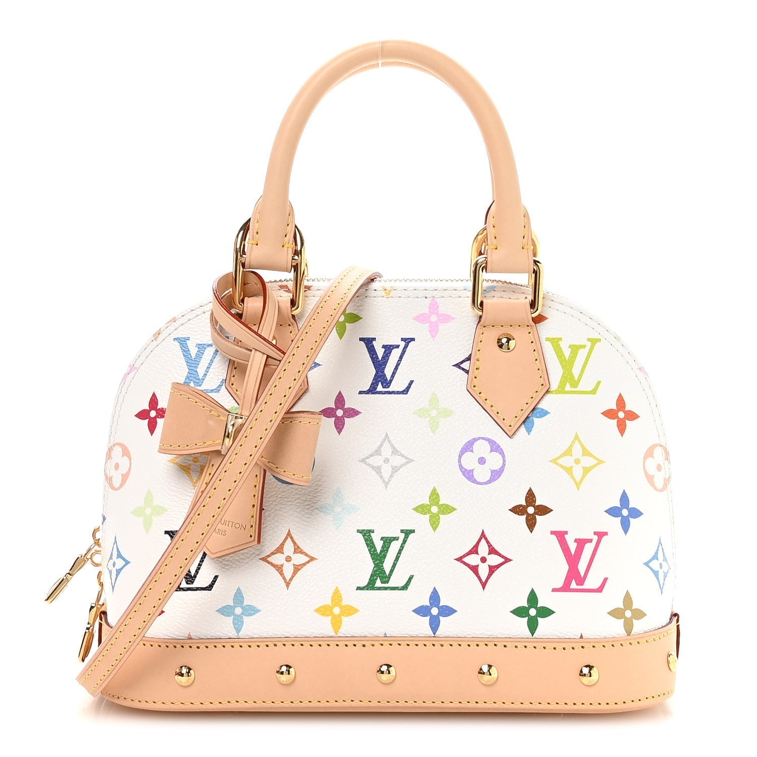 LV x TM Monogram Multicolor Alma BB White