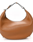 Vitello Grace Matte Medium FNDIgraphy Hobo Bag Caramello