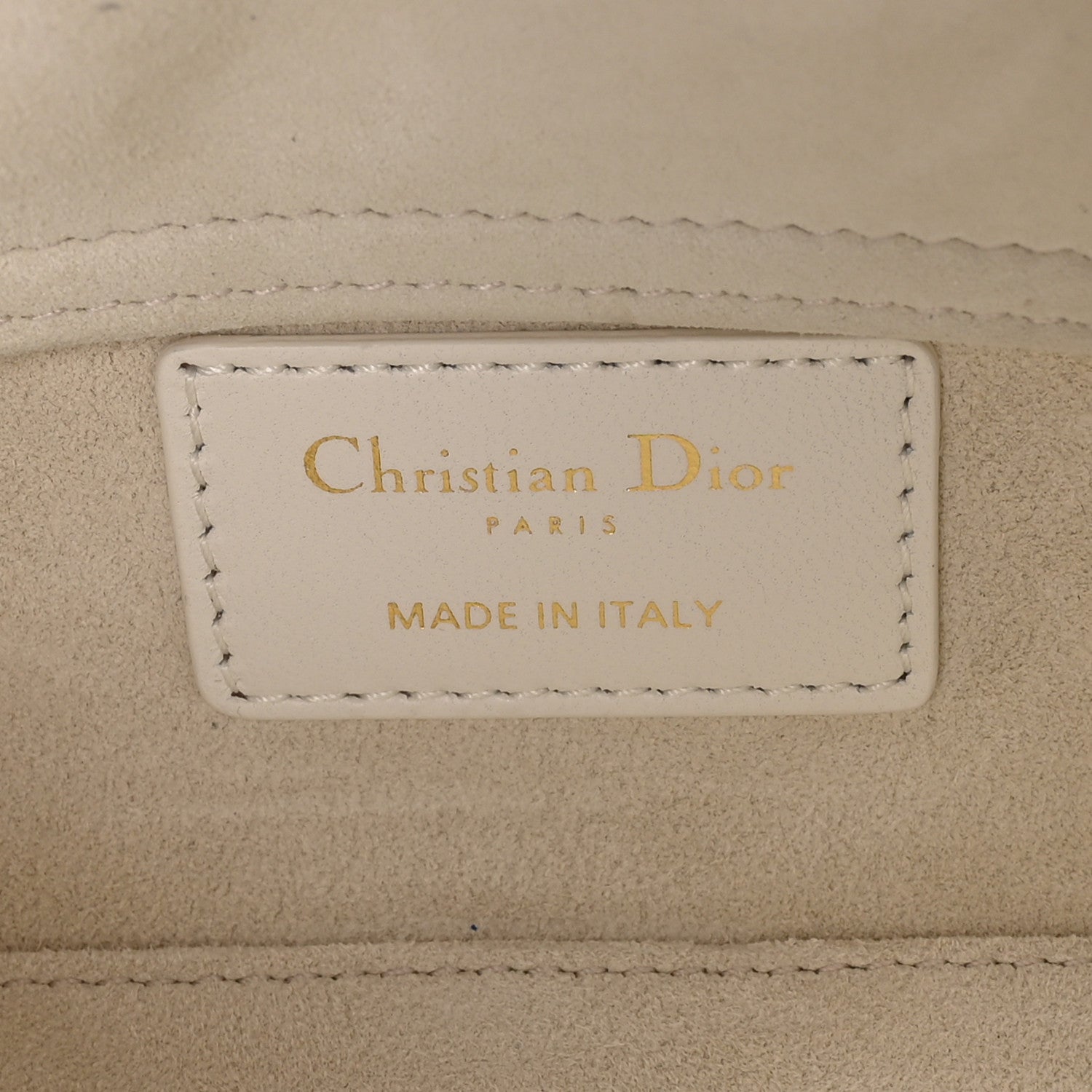 Lambskin Cannage Micro Lady D-Joy Latte
