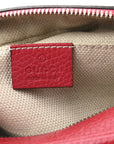 Pebbled Calfskin Small Soho Disco Bag Tabasco Red