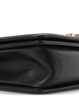 Lambskin Quilted Medium Boy Flap Black