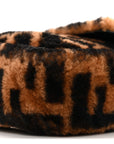 Shearling Vitello Dolce Macro FF 1974 Baguette Tobacco Black