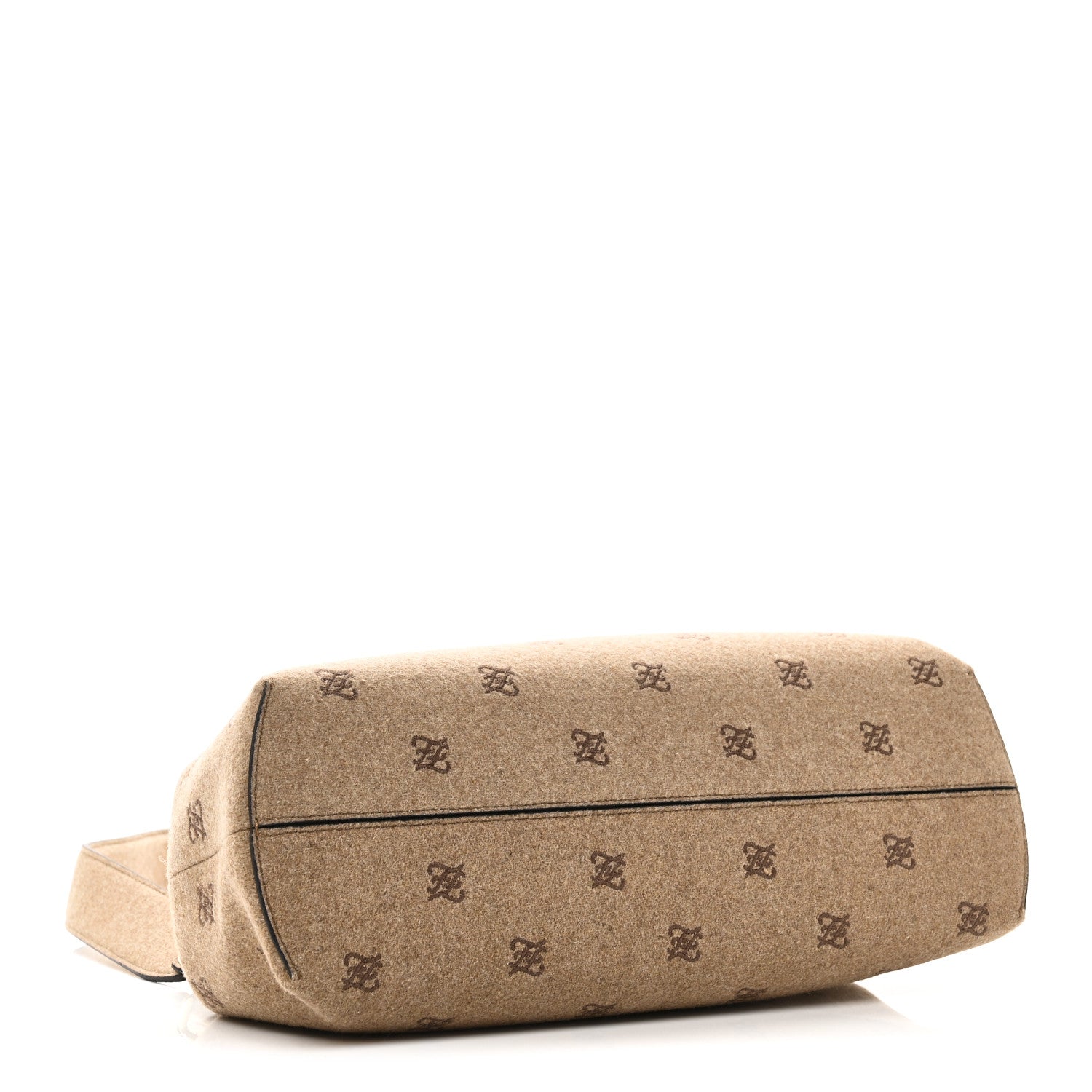 Flannel Karligraphy Embroidered Medium FNDI First Camel
