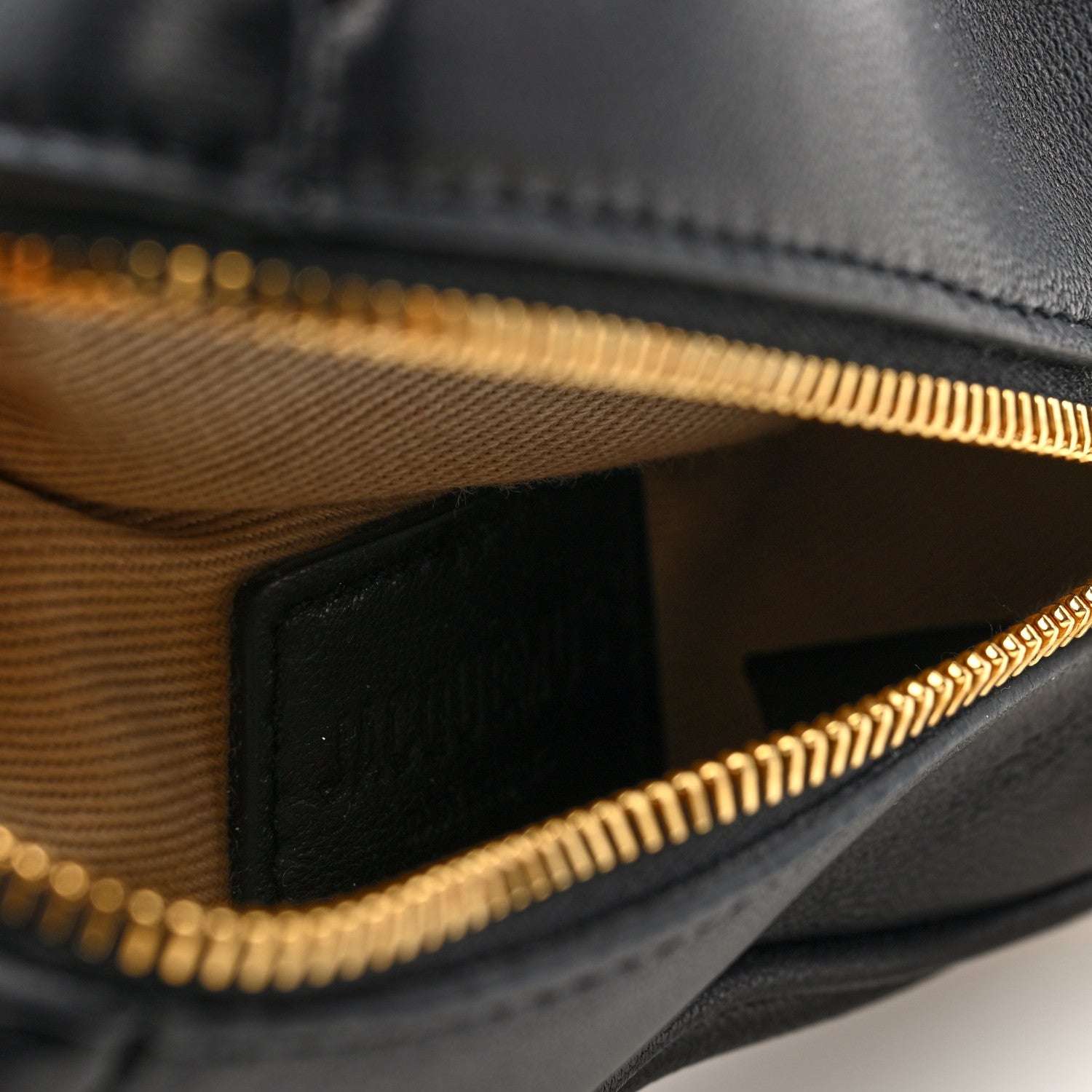 Lambskin Le Porte Calino Ring Top Handle Bag Black