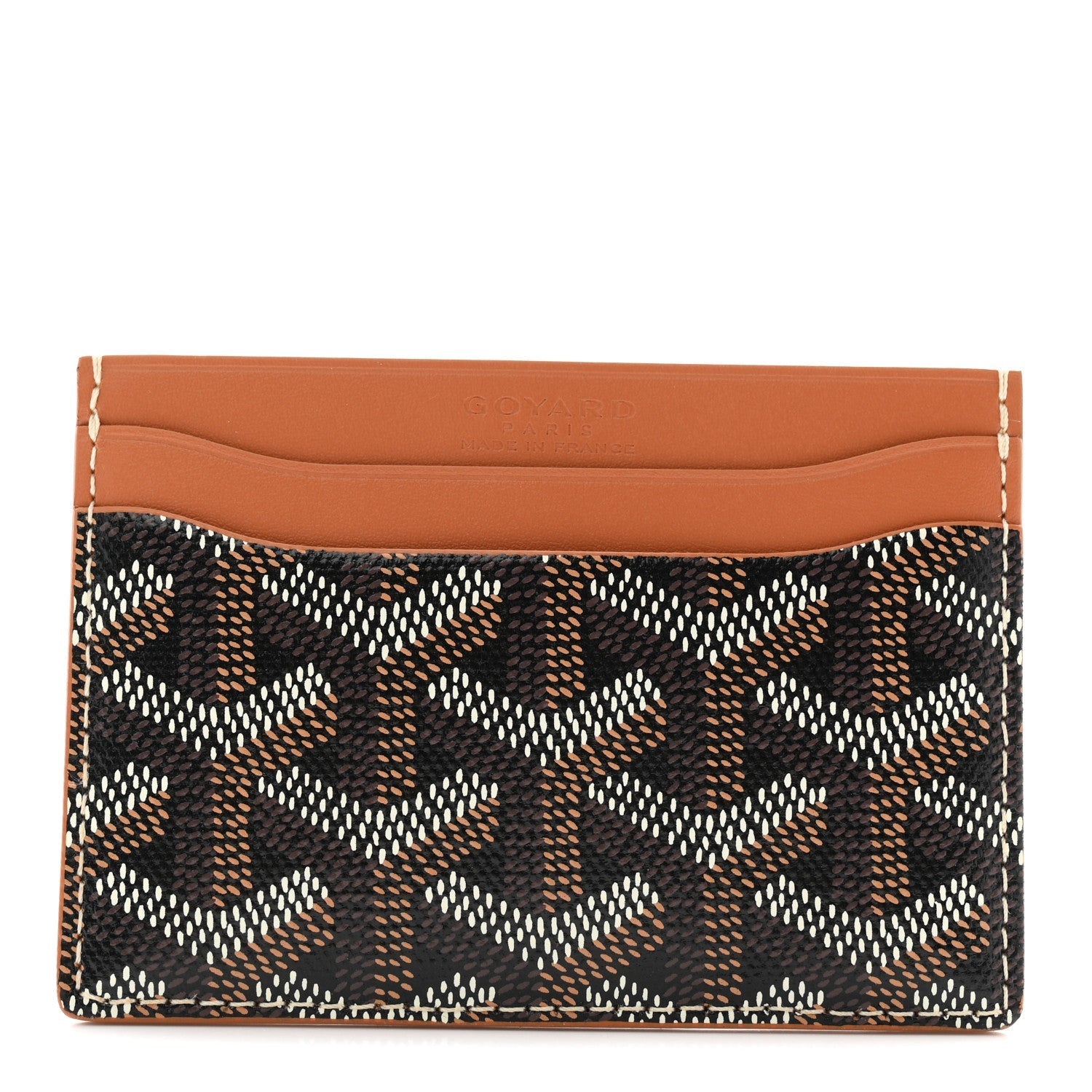 Goyardine Saint Sulpice Card Holder Black Gold