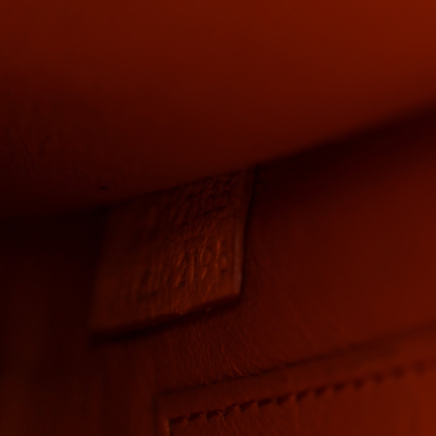 Goatskin Nano Luggage Orange