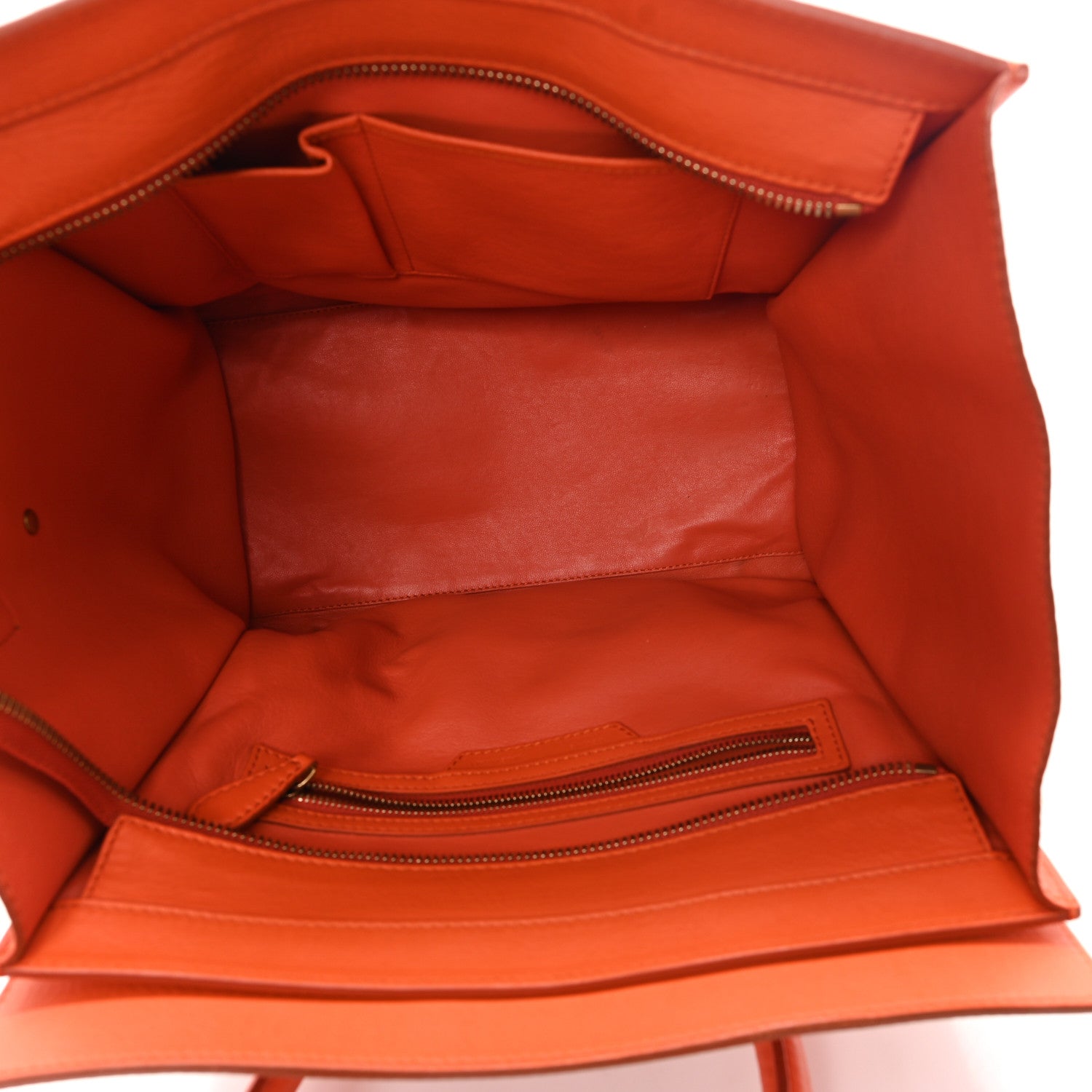Smooth Calfskin Mini Luggage Orange