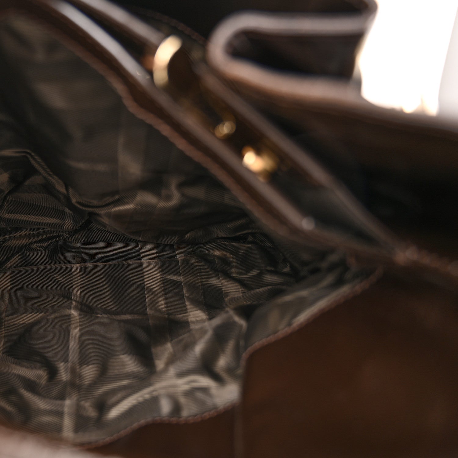 Nylon Quilted Bromley Hobo Brown