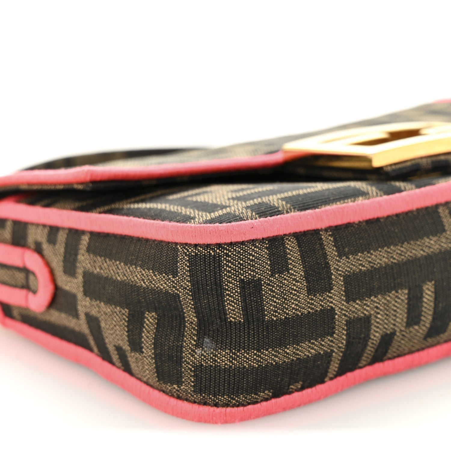 Fabric Jacquard FF 1974 Roma Armor Mini Baguette Tobacco Moro Fuxia Fluo