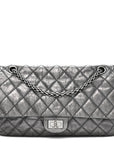 Metallic Aged Calfskin Quilted 2.55 Reissue 226 Flap Dark Silver