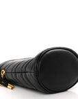 Calfskin Matelasse Mini GG Marmont 2.0 Bucket Bag Black