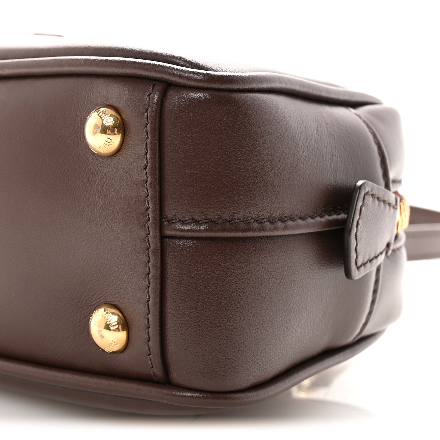 Calfskin Mini Arcadie Top Handle Bag Briarwood