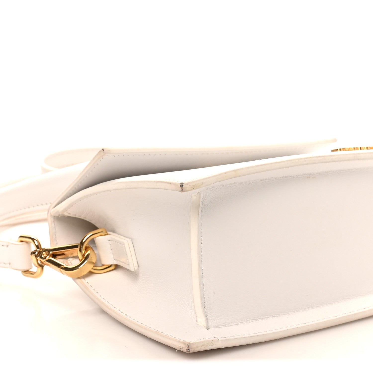 Smooth Calfskin Le Chiquito Moyen White