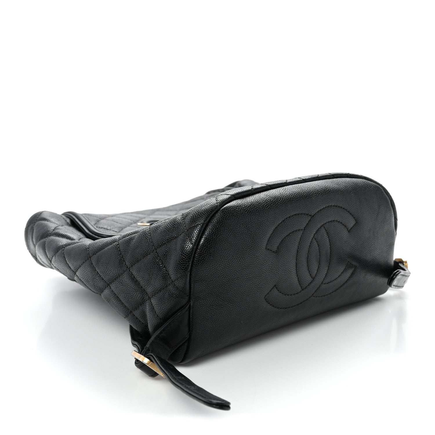 Caviar Quilted Small Filigree Backpack Black