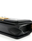 Lambskin Quilted Small Boy Flap Black