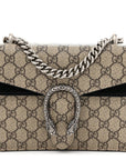 GG Supreme Monogram Mini Dionysus Shoulder Bag Black