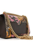 GG Supreme Monogram Bengal Small Padlock Shoulder Bag Beige Pink