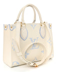 Empreinte Monogram Giant Onthego PM Latte Candy Blue
