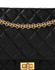 Aged Calfskin Quilted 2.55 Reissue 226 Flap Black