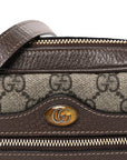 GG Supreme Monogram Web Mini Ophidia Shoulder Bag Brown